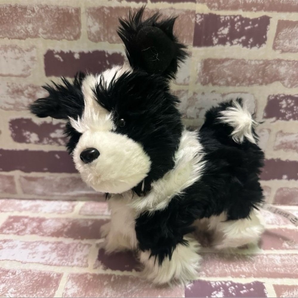 American Girl Black and White Plush dog 2014